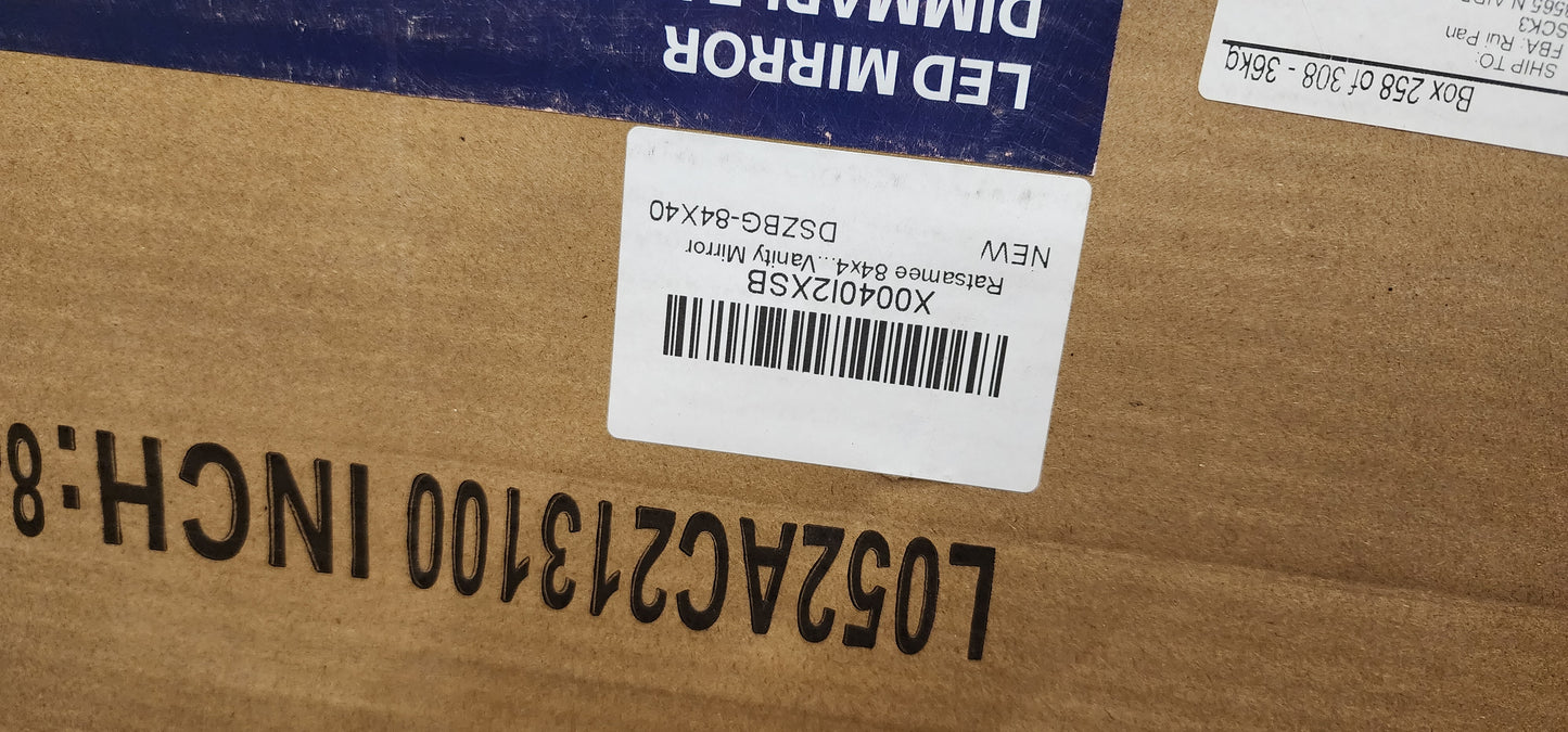 Ratsamee 84 in x 40 in, led mirror