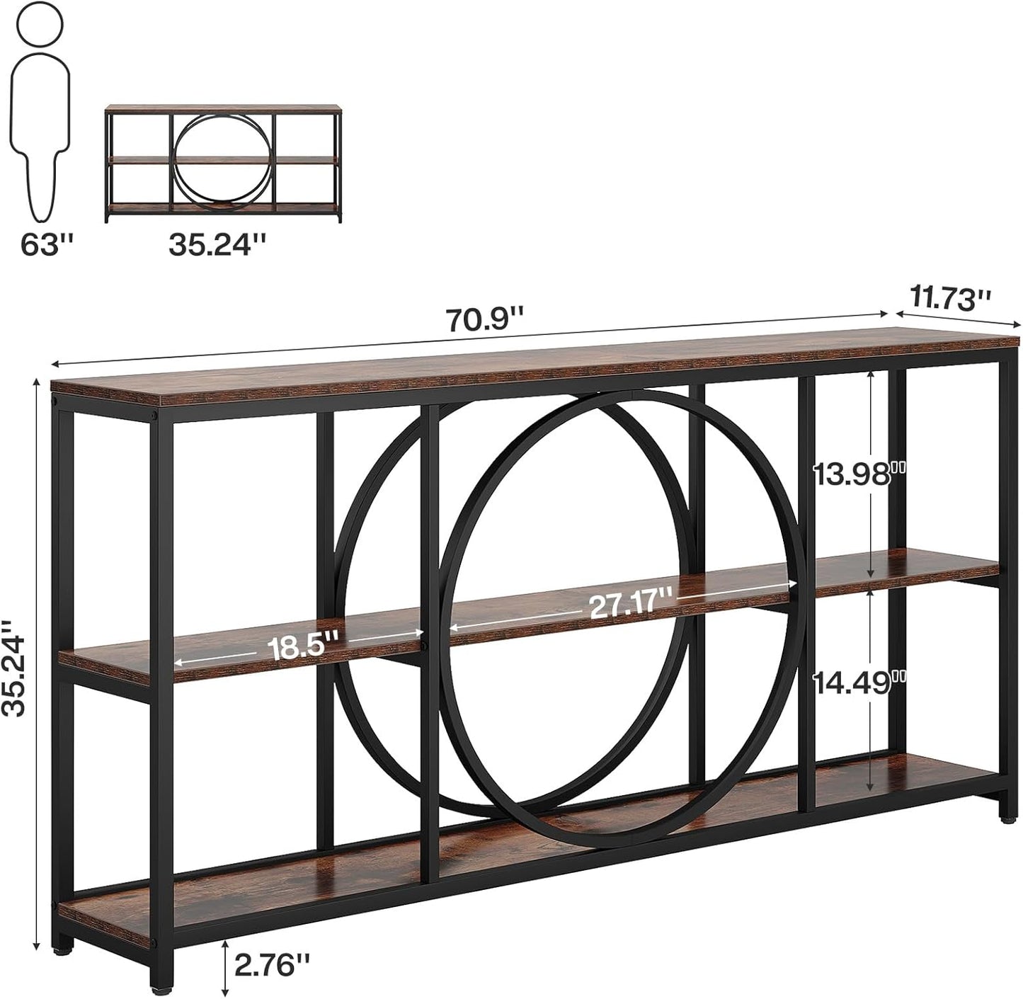 Tribesigns Extra Long Console Table