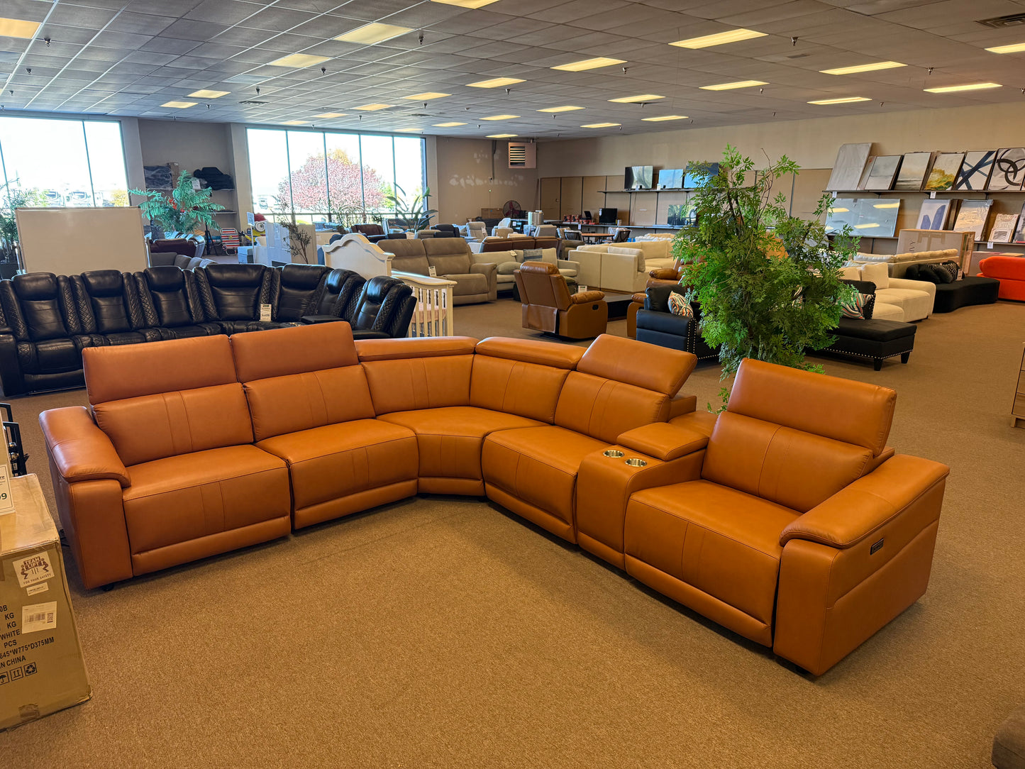 *Power Reclining Sectional Sofa in Camel