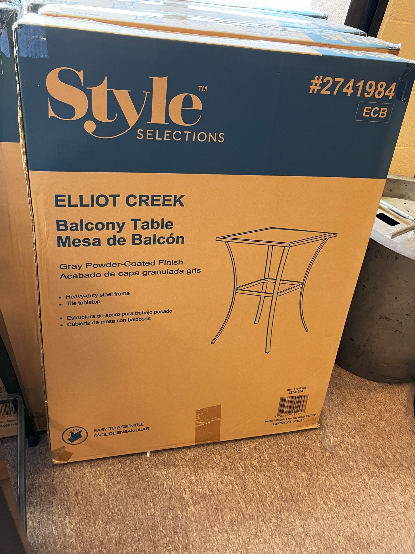 *LOKATSE HOME Patio Bar Height Outdoor Table