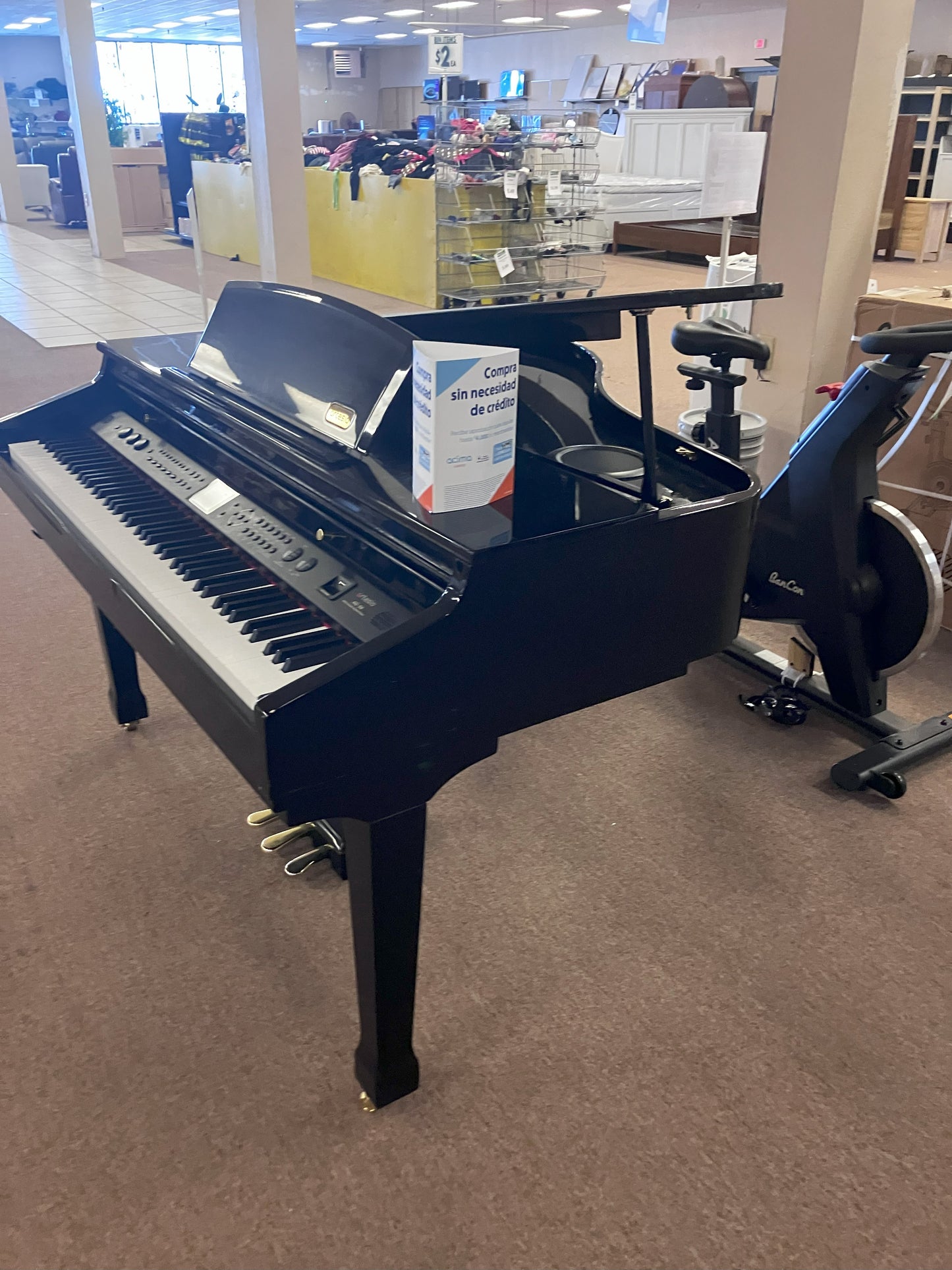 *Artesia Pro A3 High Gloss Ebony Micro Grand Piano