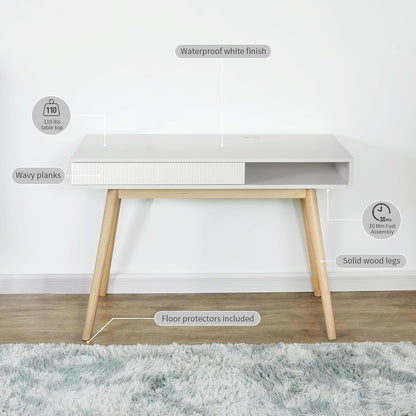 Artswish 42" Wood Modern Office Desk with Drawer