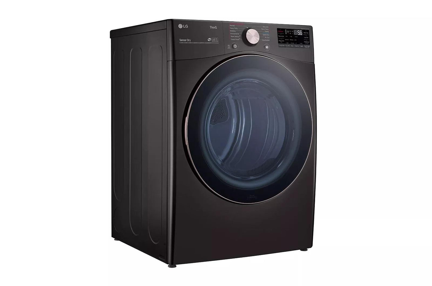LG DLEX4000B  7.4 Cu. Ft. Vented SMART Stackable Electric Dryer in Black Steel with TurboSteam and Sensor Dry Technology