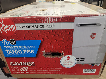 Rheem Performance Plus 9.5 GPM 199,900 BTU Natural Gas Tankless Water Heater