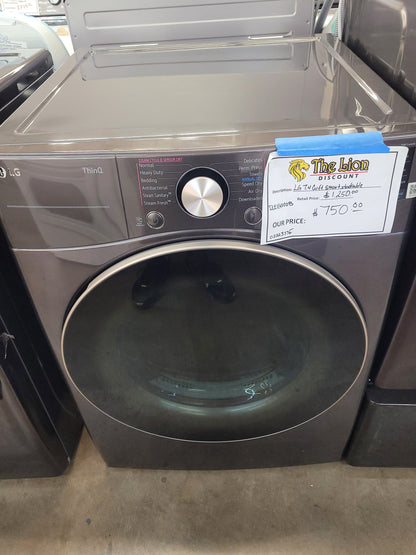 LG DLEX4000B  7.4 Cu. Ft. Vented SMART Stackable Electric Dryer in Black Steel with TurboSteam and Sensor Dry Technology