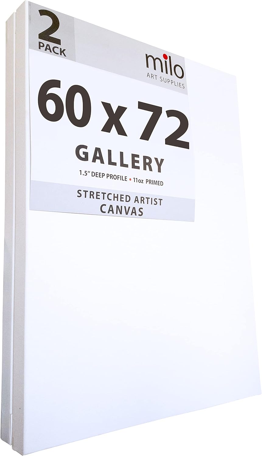 *Milo Stretched Artist Canvas | 60 x 72 inches | 2 Pack