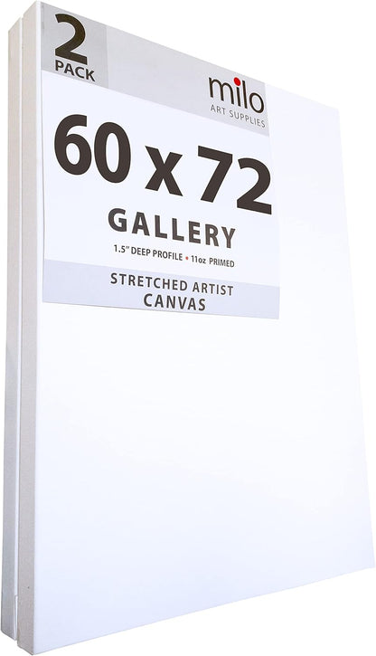 *Milo Stretched Artist Canvas | 60 x 72 inches | 2 Pack