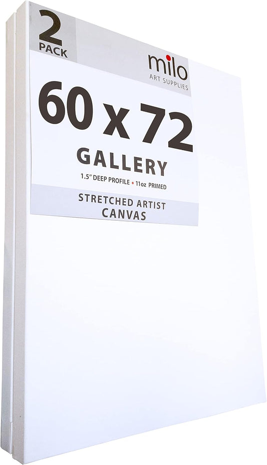*Milo Stretched Artist Canvas | 60 x 72 inches | 2 Pack