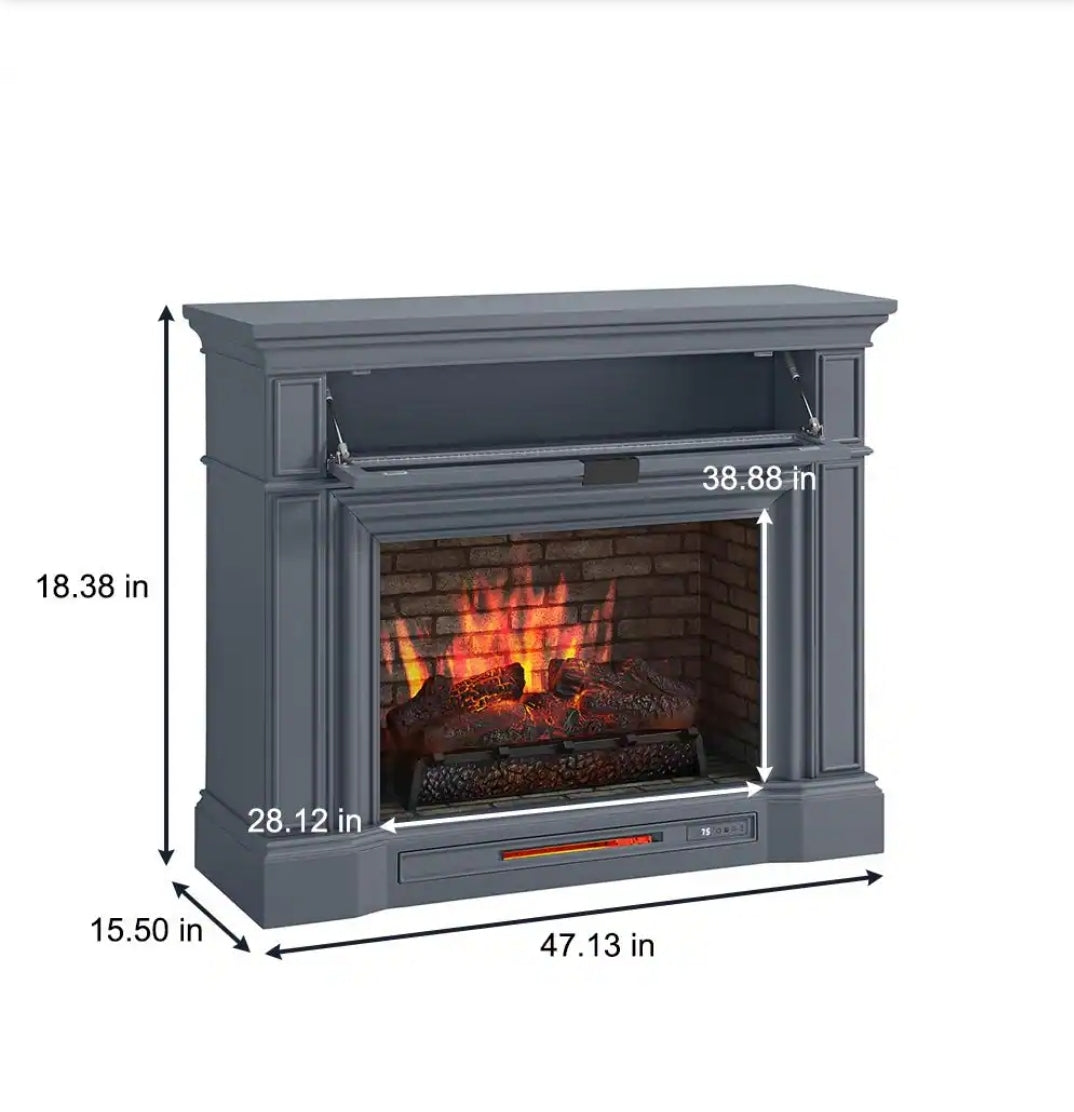 *Pinery 47" Freestanding Electric Fireplace TV Stand