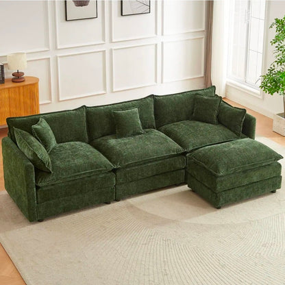 GOJANE Chenille L-shape sectional sofa