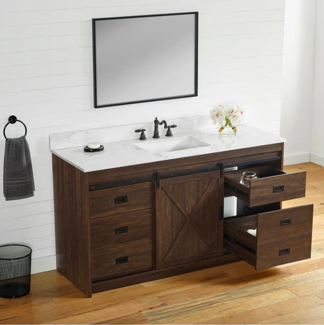 Studio rafter Rustic Brown Bathroom Vanity