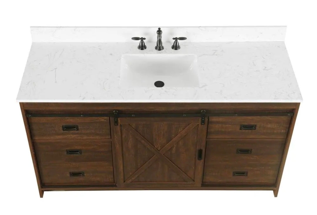 Studio rafter Rustic Brown Bathroom Vanity