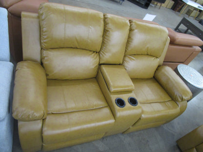 3 pc Recliner sofa set with drop down table.