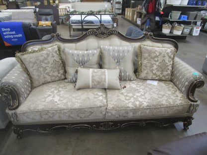 Homelegance balthasar cherry sofa.