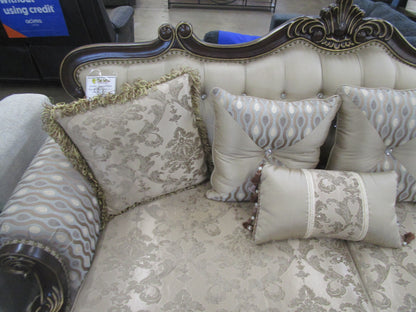 Homelegance balthasar cherry sofa.