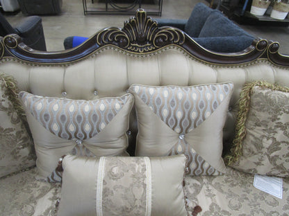 Homelegance balthasar cherry sofa.