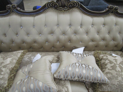 Homelegance balthasar cherry sofa.