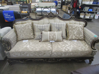 Homelegance balthasar cherry sofa.