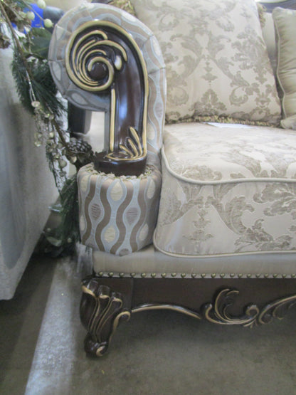 Homelegance balthasar cherry sofa.