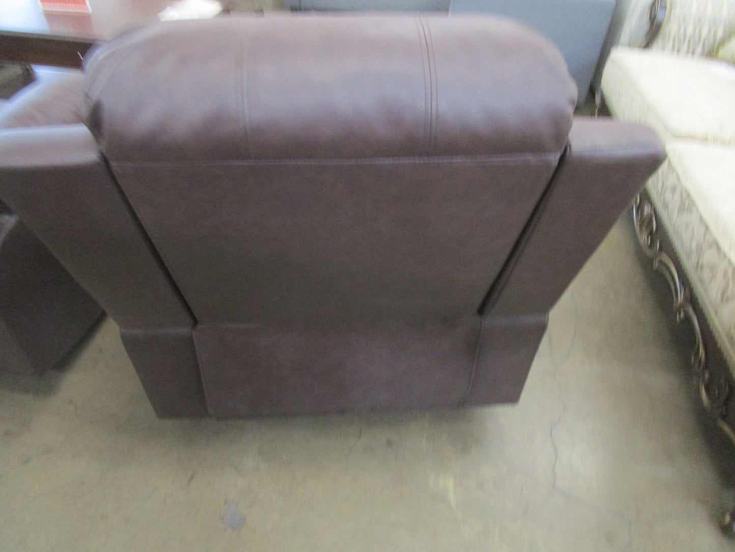 3 pcs faux leather sofa/love/chair, dark brown