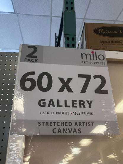 *Milo Stretched Artist Canvas | 60 x 72 inches | 2 Pack