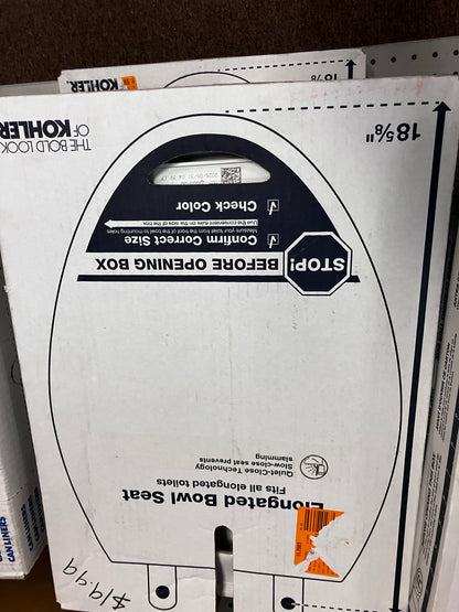 *KOHLER Elongated Toilet Seat Soft Close, White