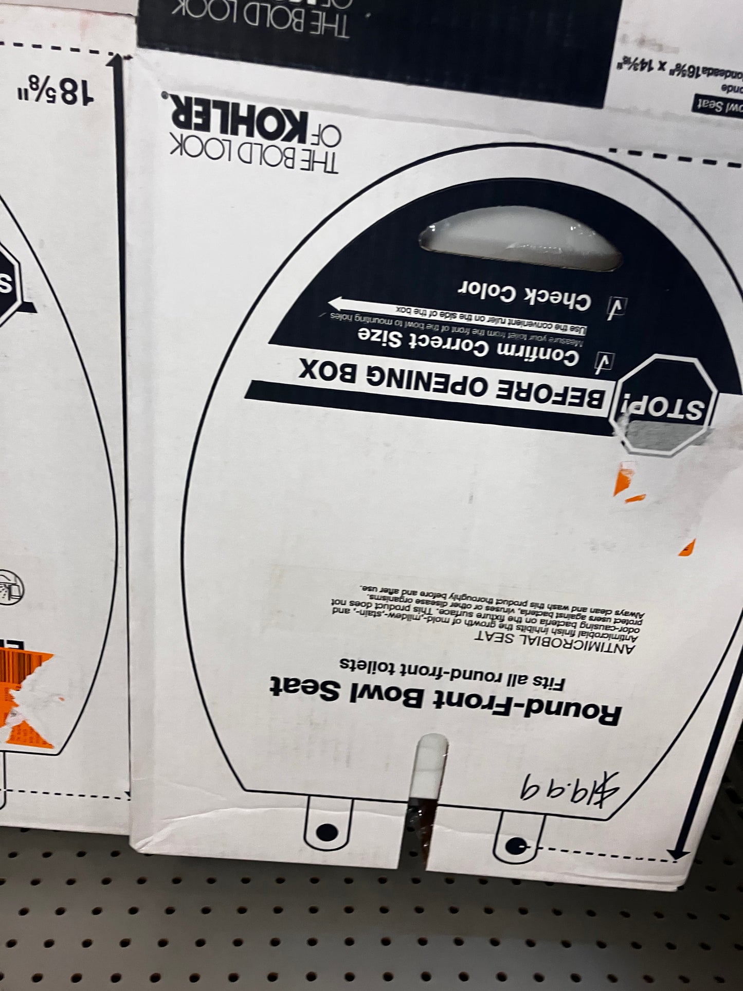 *KOHLER Round Toilet Seat Soft Close, White