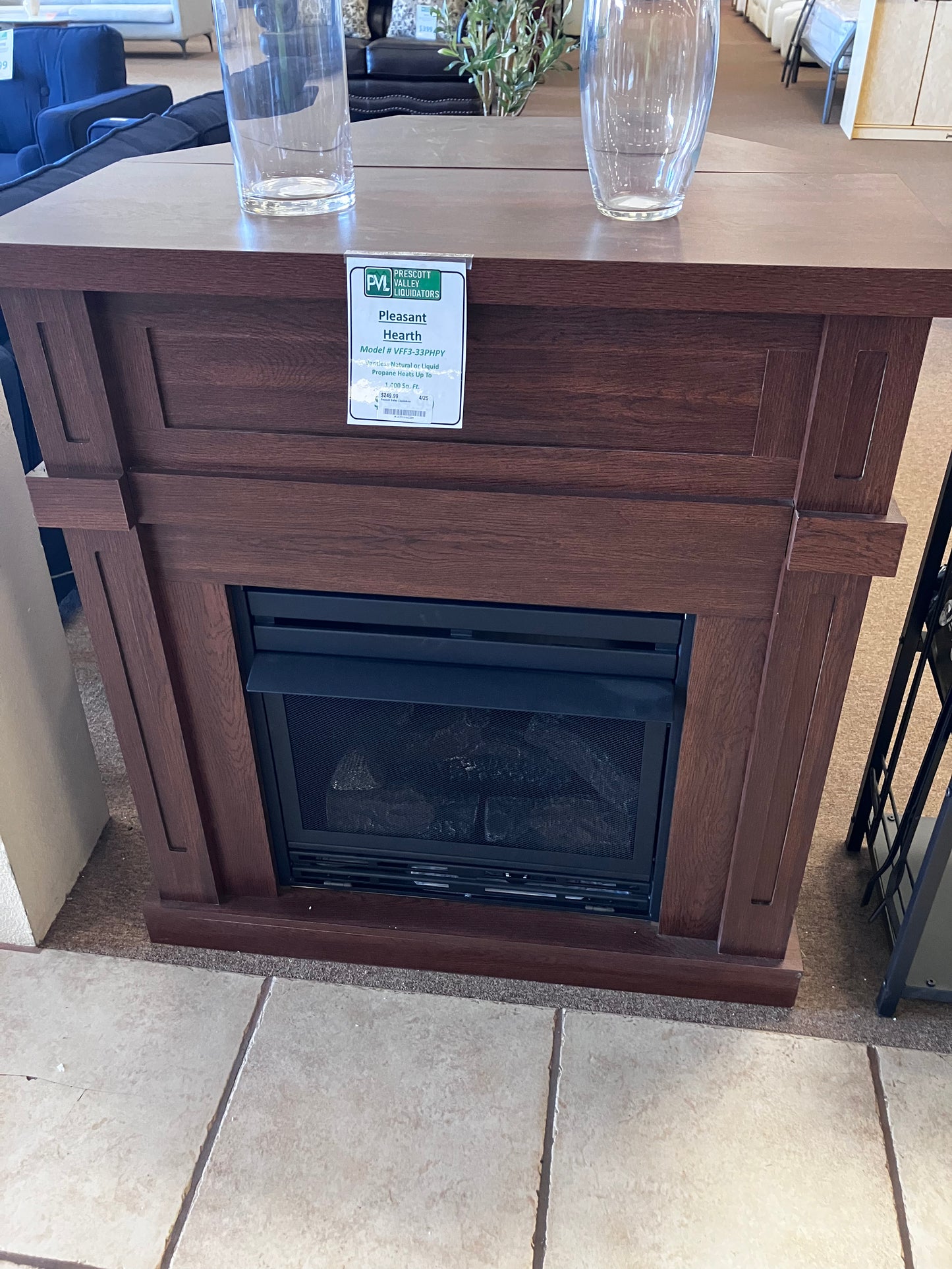 DUAL FUEL VENT FREE GAS FIREPLACE