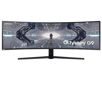 Samsung 49" Odyssey G9 gaming monitor, curved screen.