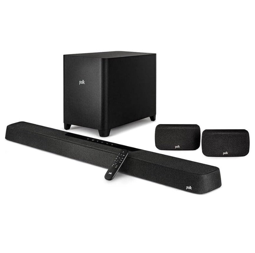 Polk Audio MagniFi max AX SR 7.1.2 Channel sound bar wiht wireless 10" subwoofer & SR2 Surround SPeaker
