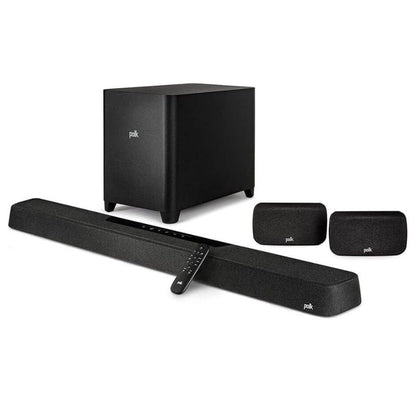 Polk Audio MagniFi max AX SR 7.1.2 Channel sound bar wiht wireless 10" subwoofer & SR2 Surround SPeaker
