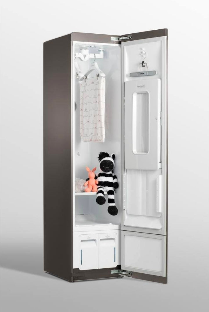 Styler SMART Steam Closet in Mirrored Finish with TrueSteam Technology and Moving Hangers