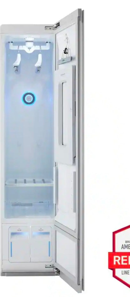 Styler SMART Steam Closet in Mirrored Finish with TrueSteam Technology and Moving Hangers