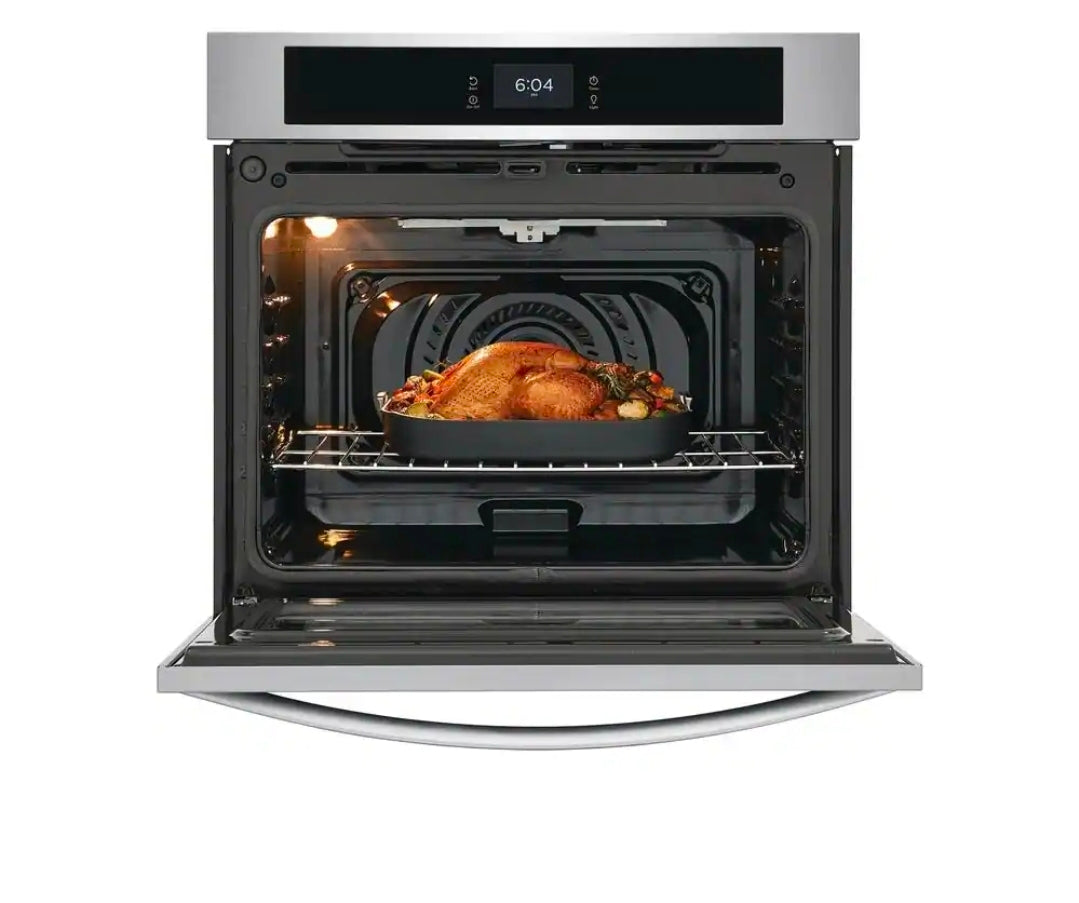 27 in. Single Electric Built-In Wall Oven with Convection in Stainless Steel