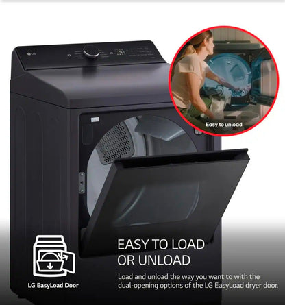 7.3 cu. ft. Vented SMART Electric Dryer in Matte Black