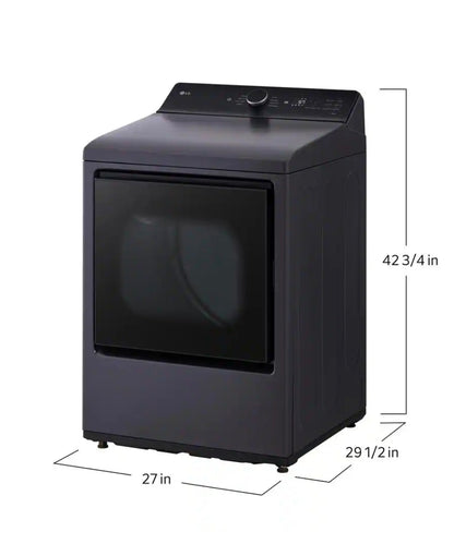 7.3 cu. ft. Vented SMART Electric Dryer in Matte Black