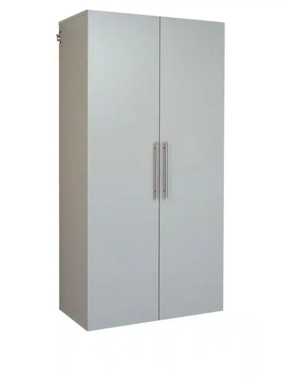 Prepac HangUps Collection Manufactured Wood 4-Shelf Wall Mounted Garage Cabinet