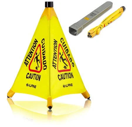 *Alpine Industries Multilingual Pop-Up Wet Floor Signs