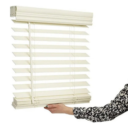 *Lotus & Windoware Cordless 2" Faux Wood Horizontal Blind