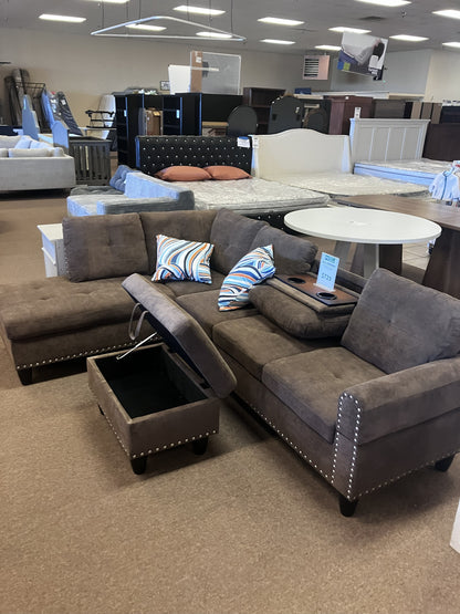 *GC Furniture Sectional Sofa with Ottoman