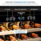 *Avanti 160 Bottle Designer Series Dual-Zone Wine Cooler, in Stainless Steel