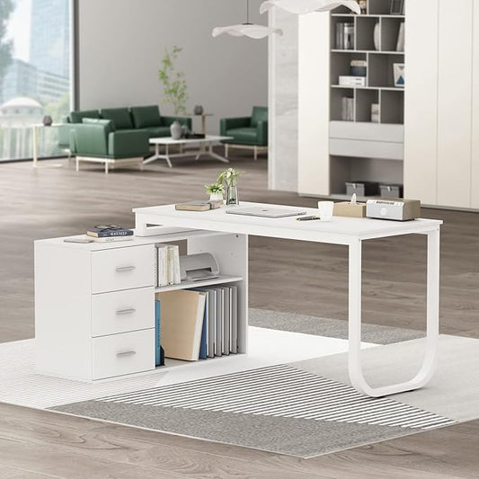 *L-shaped corner desk