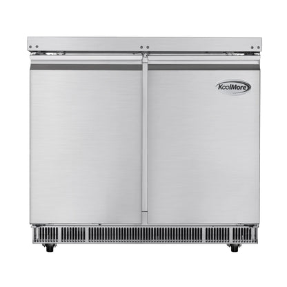 *36 in. Commercial Refrigerated Prep Station Cold Table
