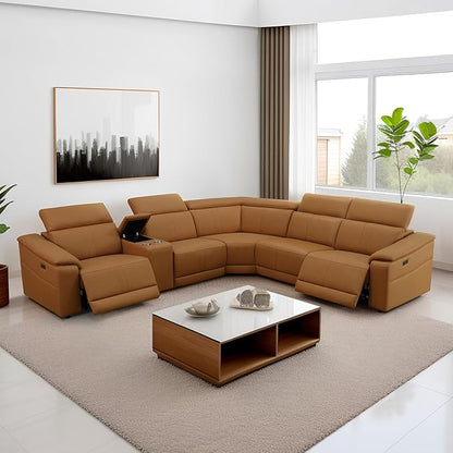 *Power Reclining Sectional Sofa in Camel