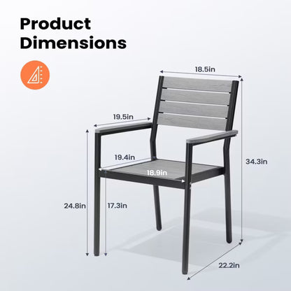 *Pellebant Outdoor Dining Chair Set