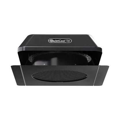 QuietCool 40-Watt Hybrid Solar/Electric Powered Roof Mount Attic Fan with Included Inverter for Nighttime Cooling