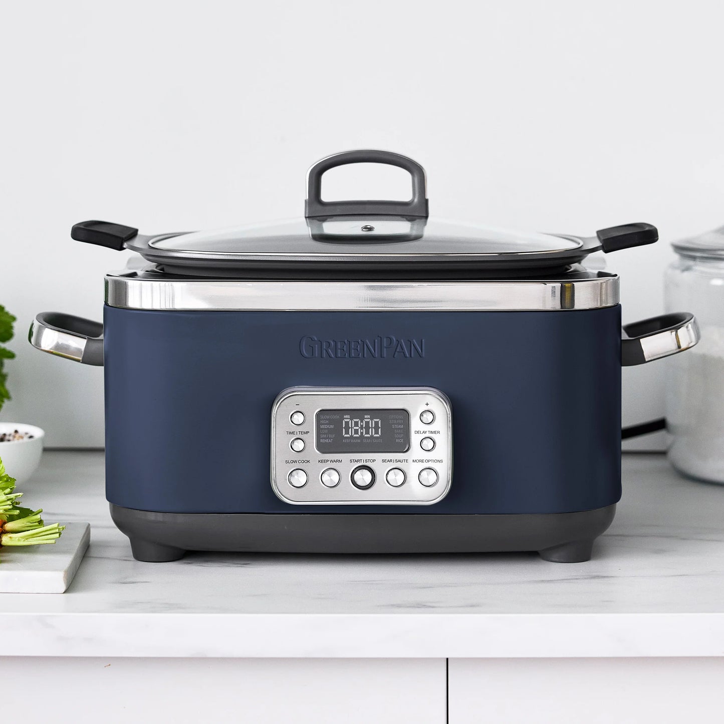 *Elite 14-in-1 6-Quart Slow Cooker in Oxford Blue by GreenPan