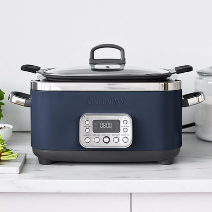 *Elite 14-in-1 6-Quart Slow Cooker in Oxford Blue by GreenPan