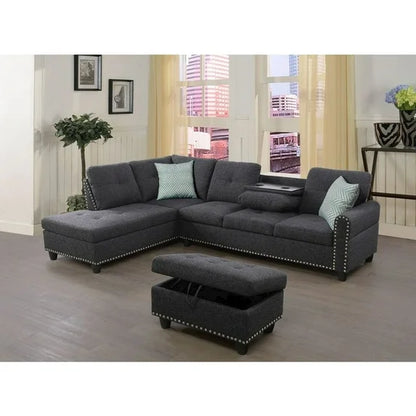 *GC Furniture Sectional Sofa with Ottoman