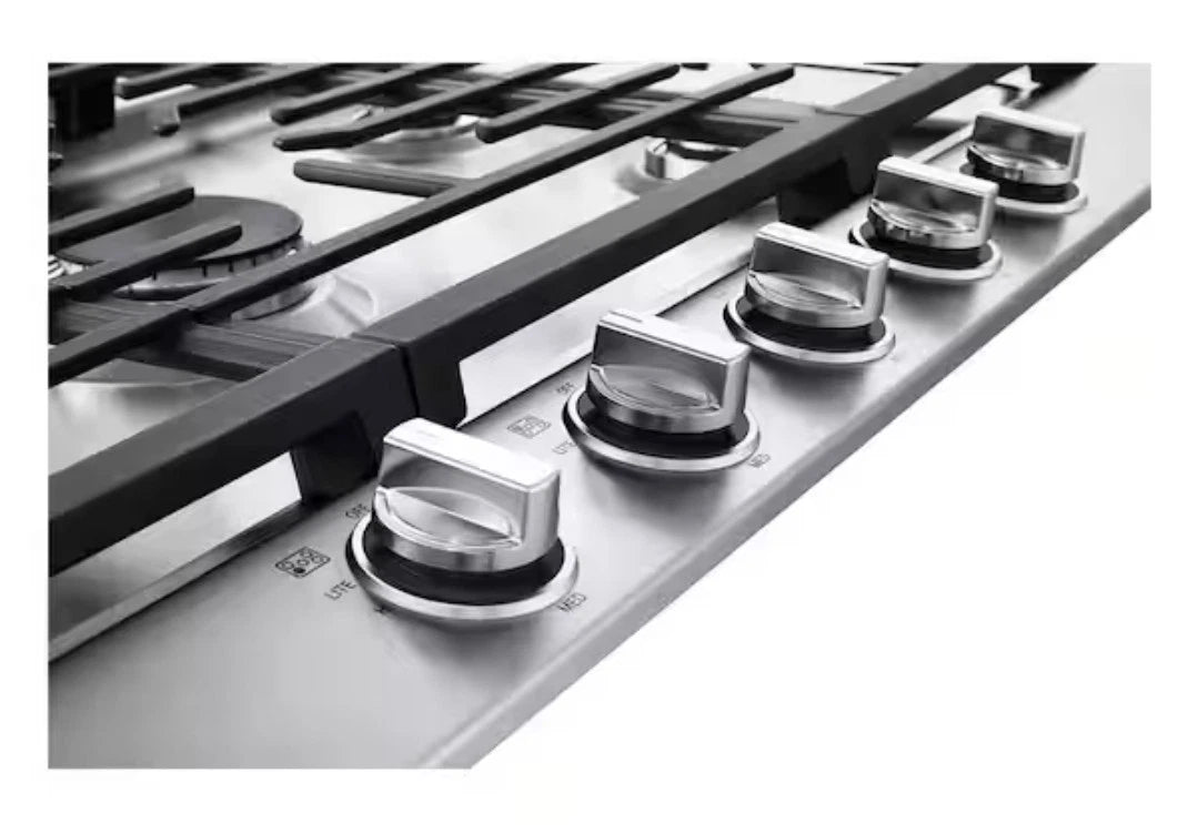 *LG - 36" Built-In Smart Gas Cooktop with 5 Burners and Easy Clean - Stainless